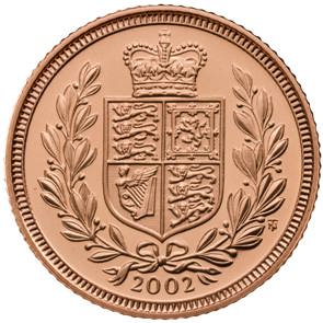 2002 Elizabeth II Proof Half-Sovereign