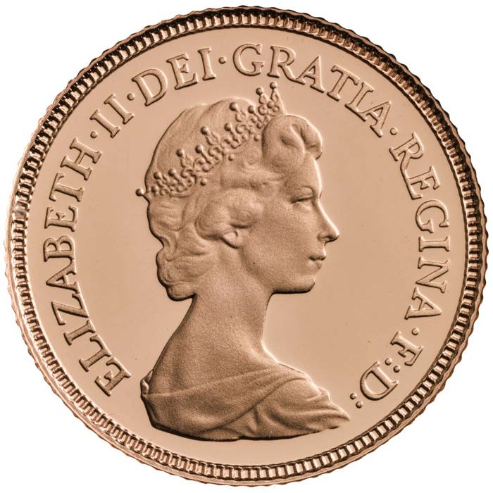 1980 Elizabeth II Half-Sovereign
