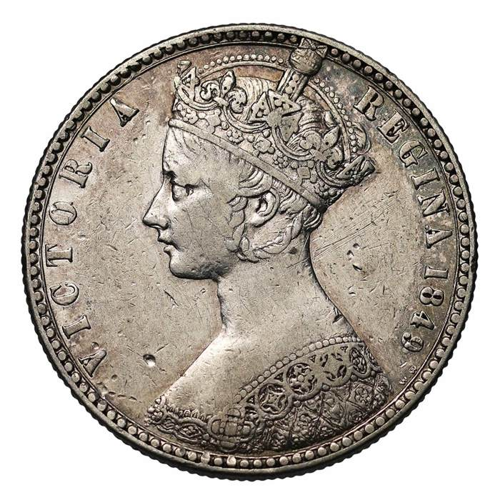 1849 Victoria Silver Florin - 