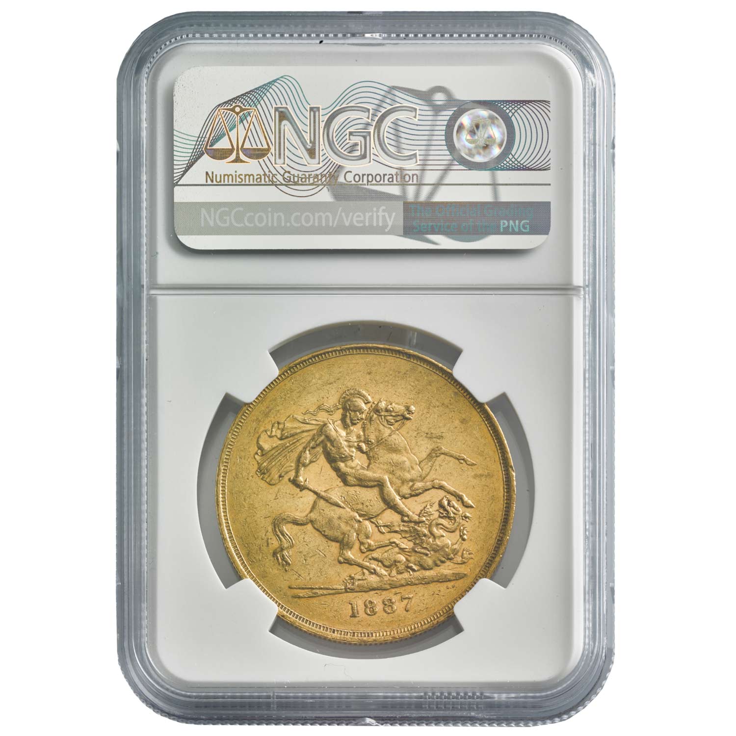 1869年 イギリス ヴィクトリア ソブリン金貨 NGC AU53