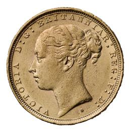 1886 Victoria Young Head St George Sovereign