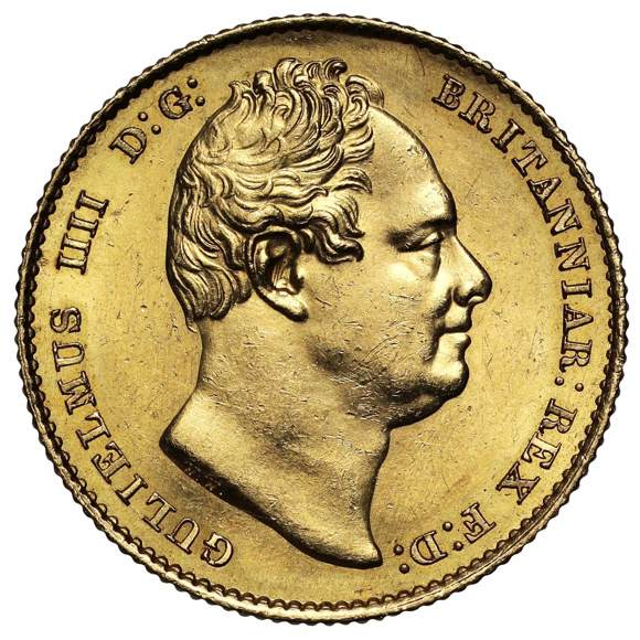 1833 William IV Sovereign - Second Portrait