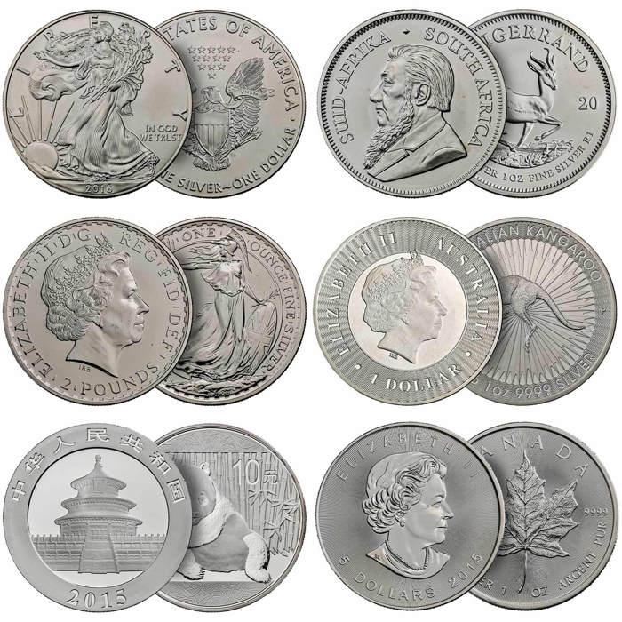 Flagship Coins of the World 1oz Silver Bullion Coin Set