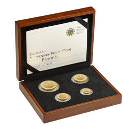 Queen Elizabeth II 2010 Britannia Four-Coin Gold Proof Set