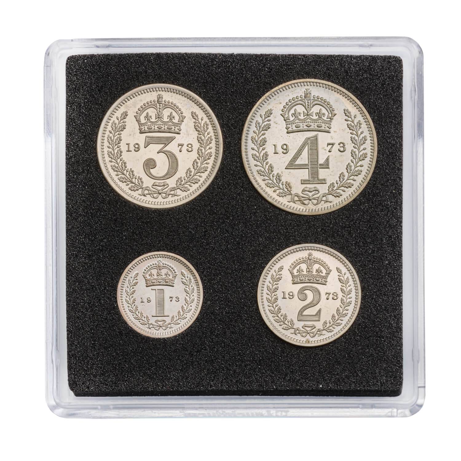 Queen Elizabeth II Silver Maundy Set, 1967 The Royal Mint