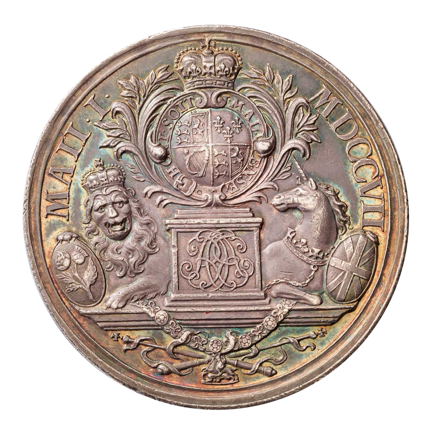 1707 Queen Anne 'Union with Scotland' Silver Medal | The Royal Mint