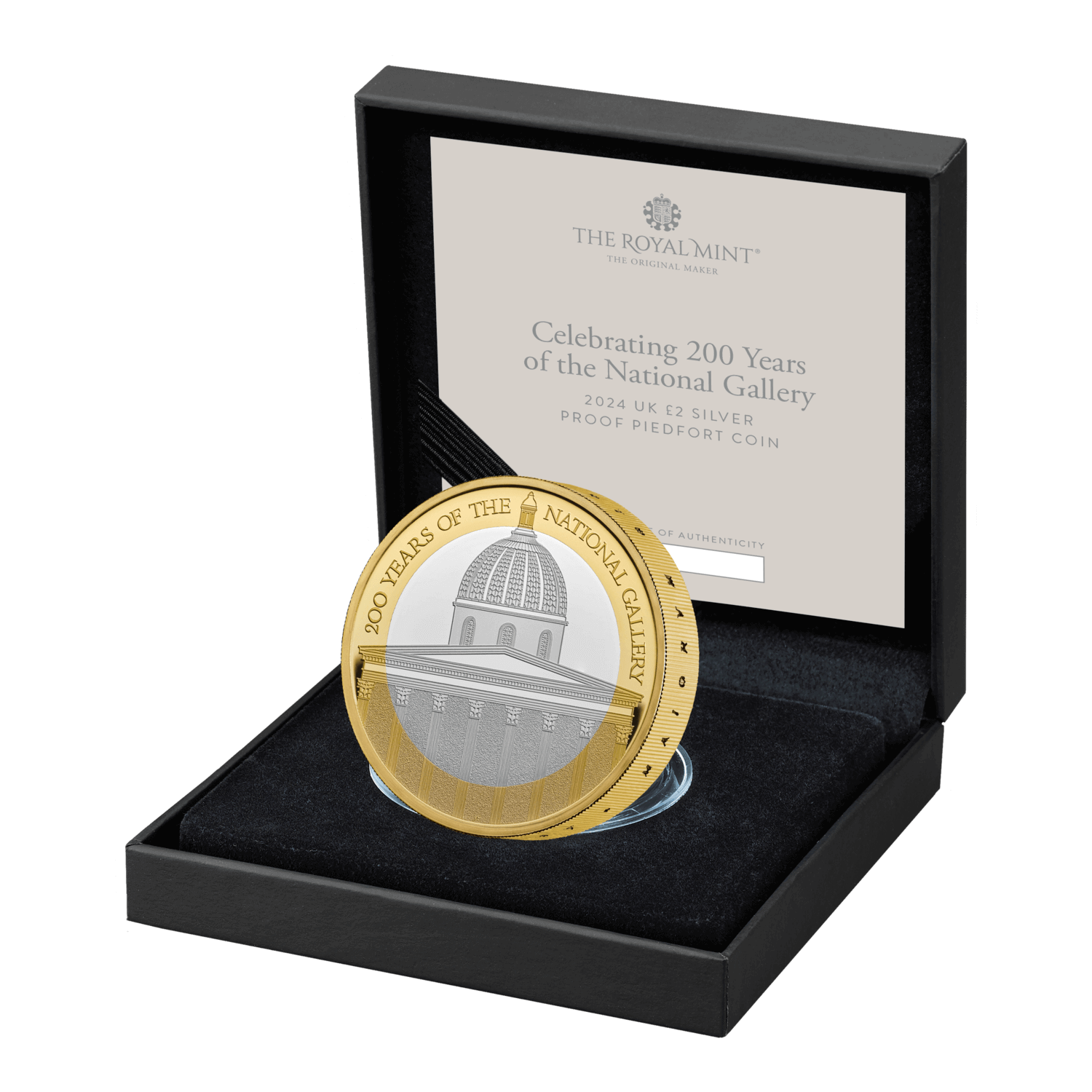 National Gallery 2024 UK £2 Silver Proof Piedfort Coin | The Royal