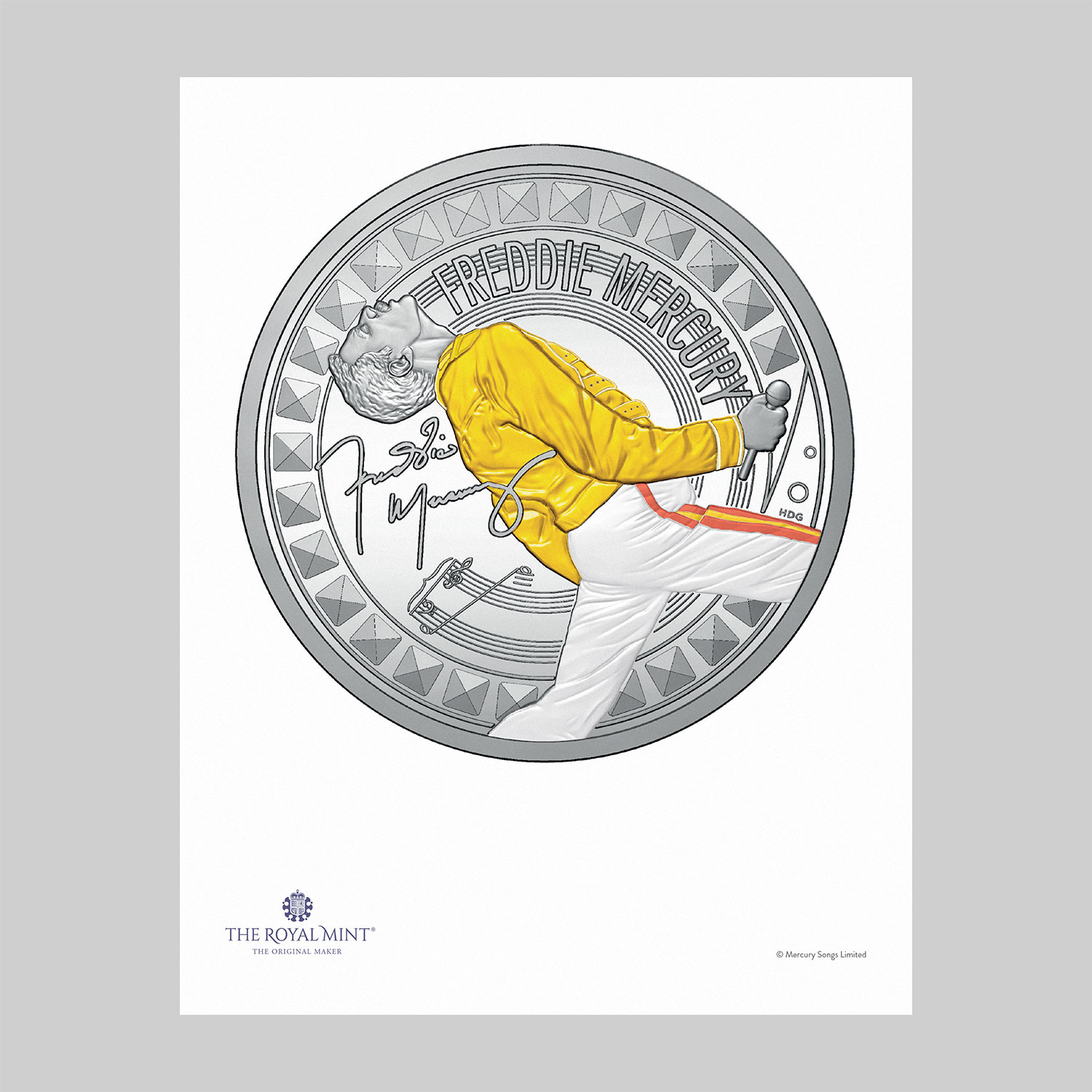 Freddie Mercury 2025 Limited Edition Print | The Royal Mint