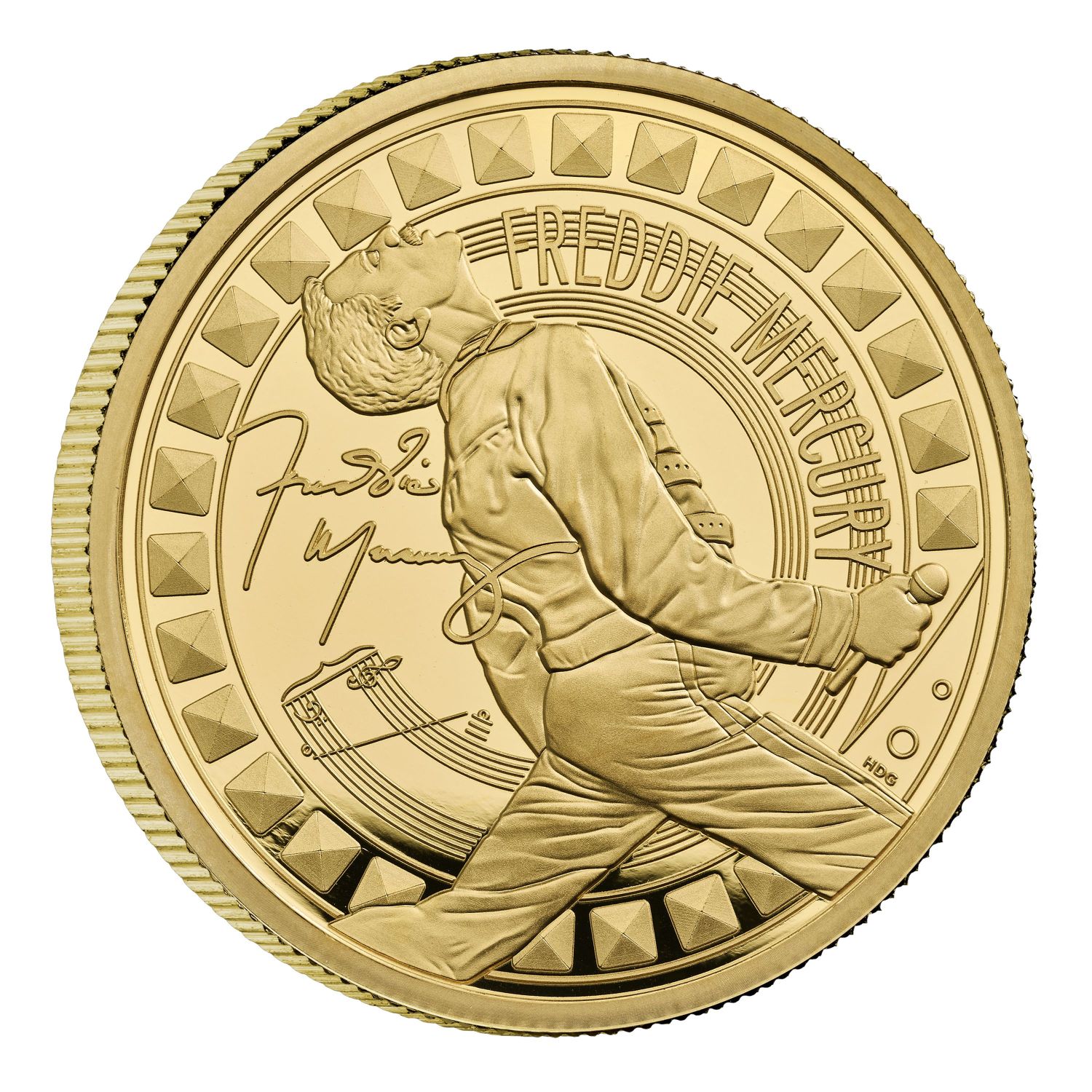 Freddie Mercury 2025 UK 1oz Gold Proof Coin | The Royal Mint