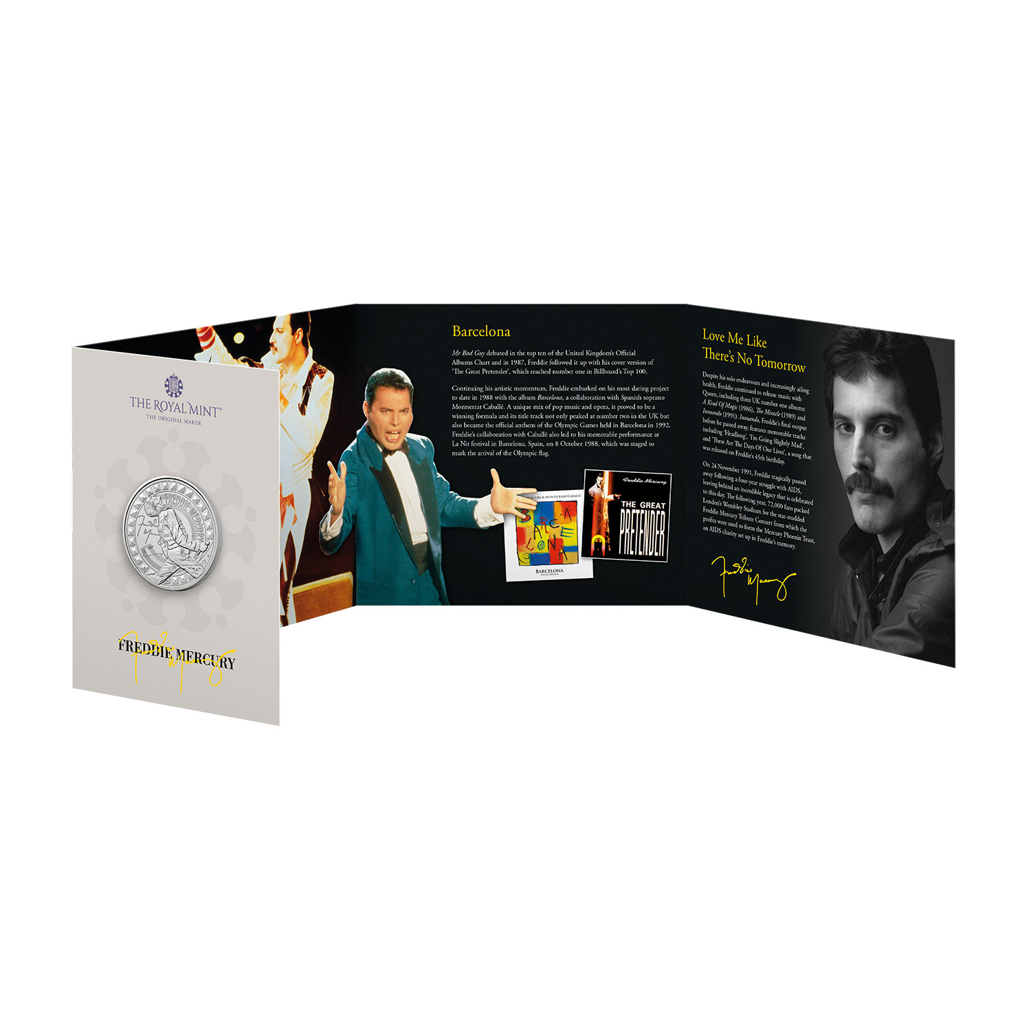 Freddie Mercury 2025 UK £5 Brilliant Uncirculated Coin | The Royal