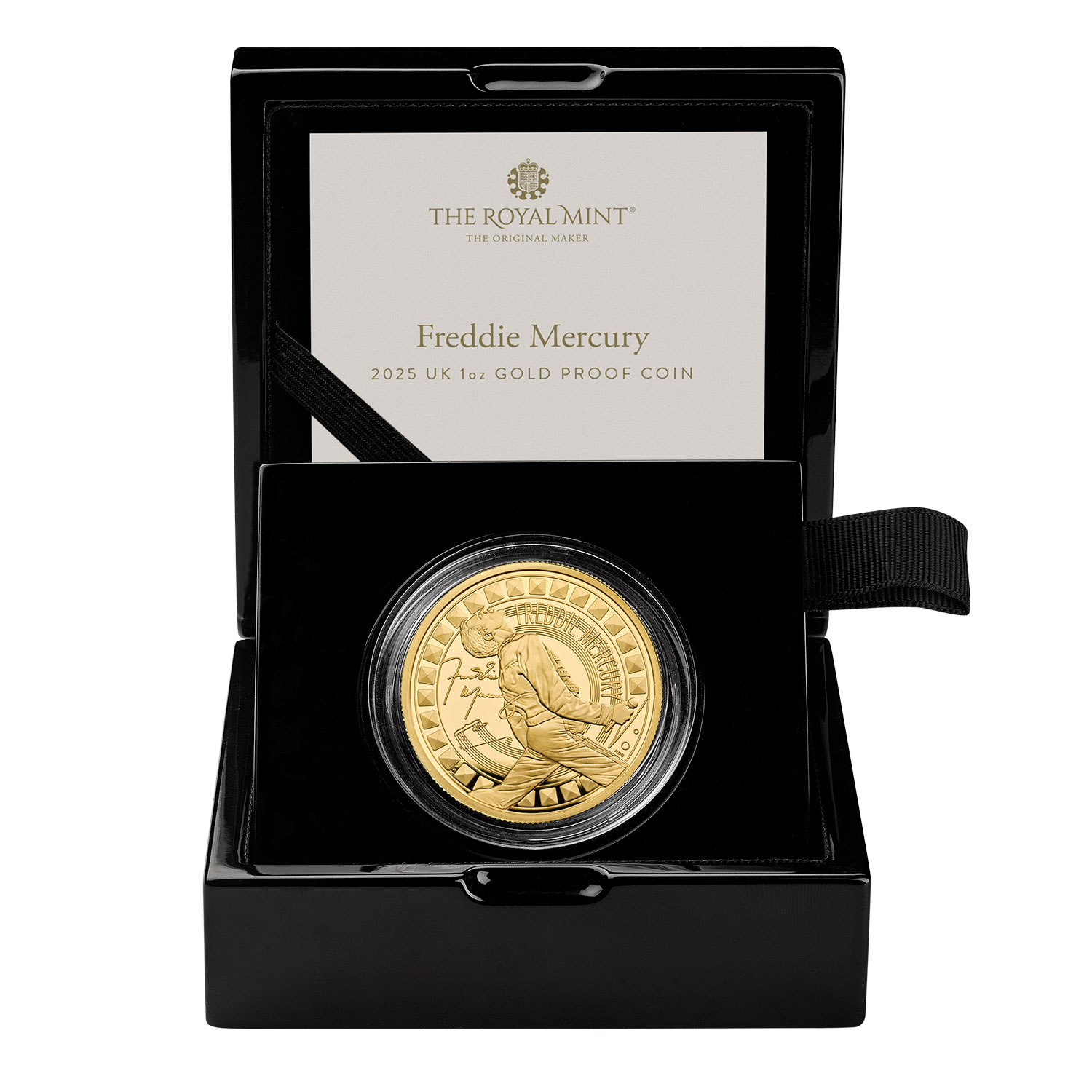 Freddie Mercury 2025 UK 1oz Gold Proof Coin | The Royal Mint