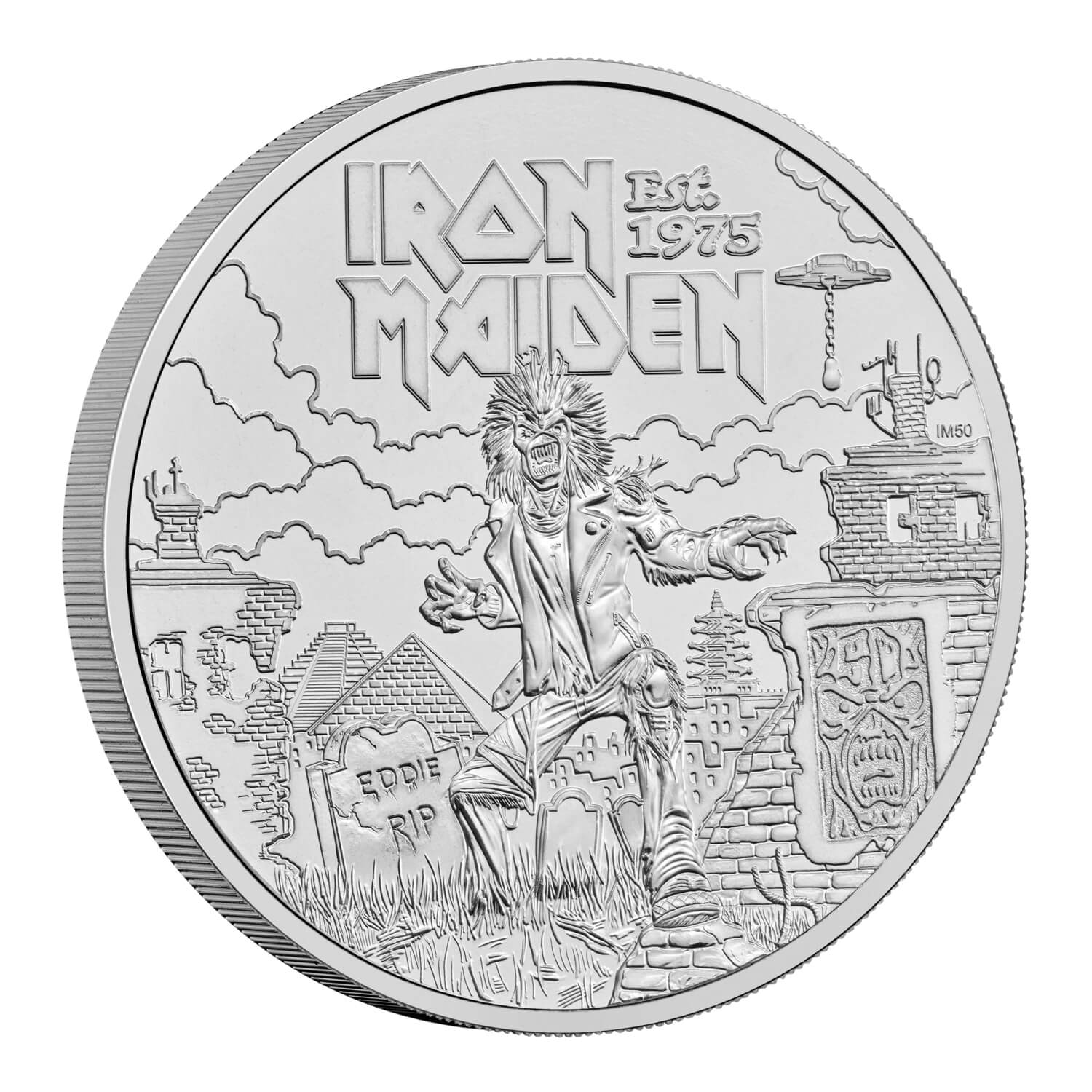 Iron Maiden 2025 UK £5 Brilliant Uncirculated Coin | The Royal Mint