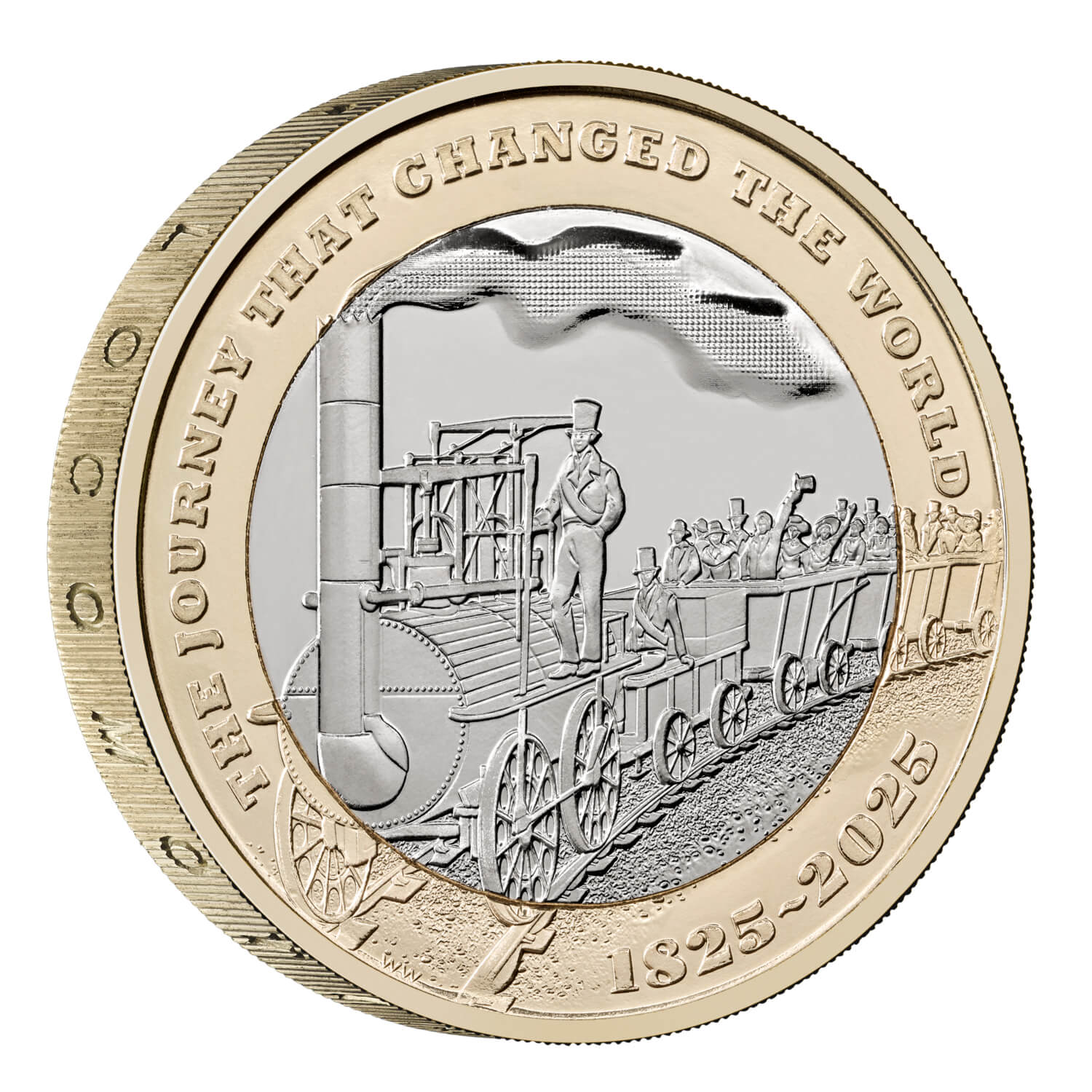 200 Years of The Modern Railway 2025 UK £2 Brilliant Uncirculated Coin - 2025 Royal Mint Release