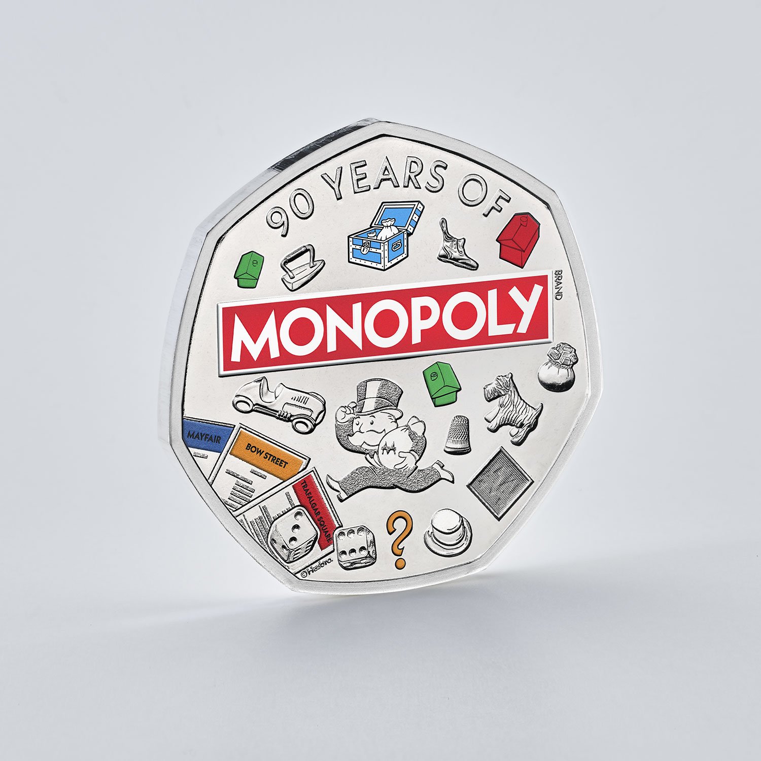 Monopoly 2025 UK 50p Brilliant Uncirculated Colour Coin Monopoly 2025 UK 50p Brilliant Uncirculated Colour Coin