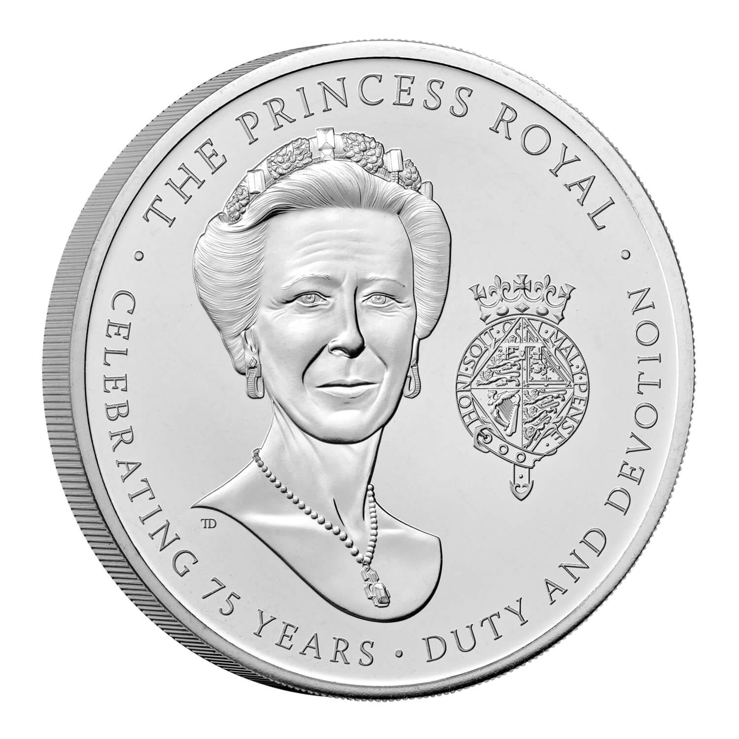The 75th Birthday of HRH The Princess Royal 2025 UK £5 Brilliant Uncirculated Coin - 2025 Royal Mint Release