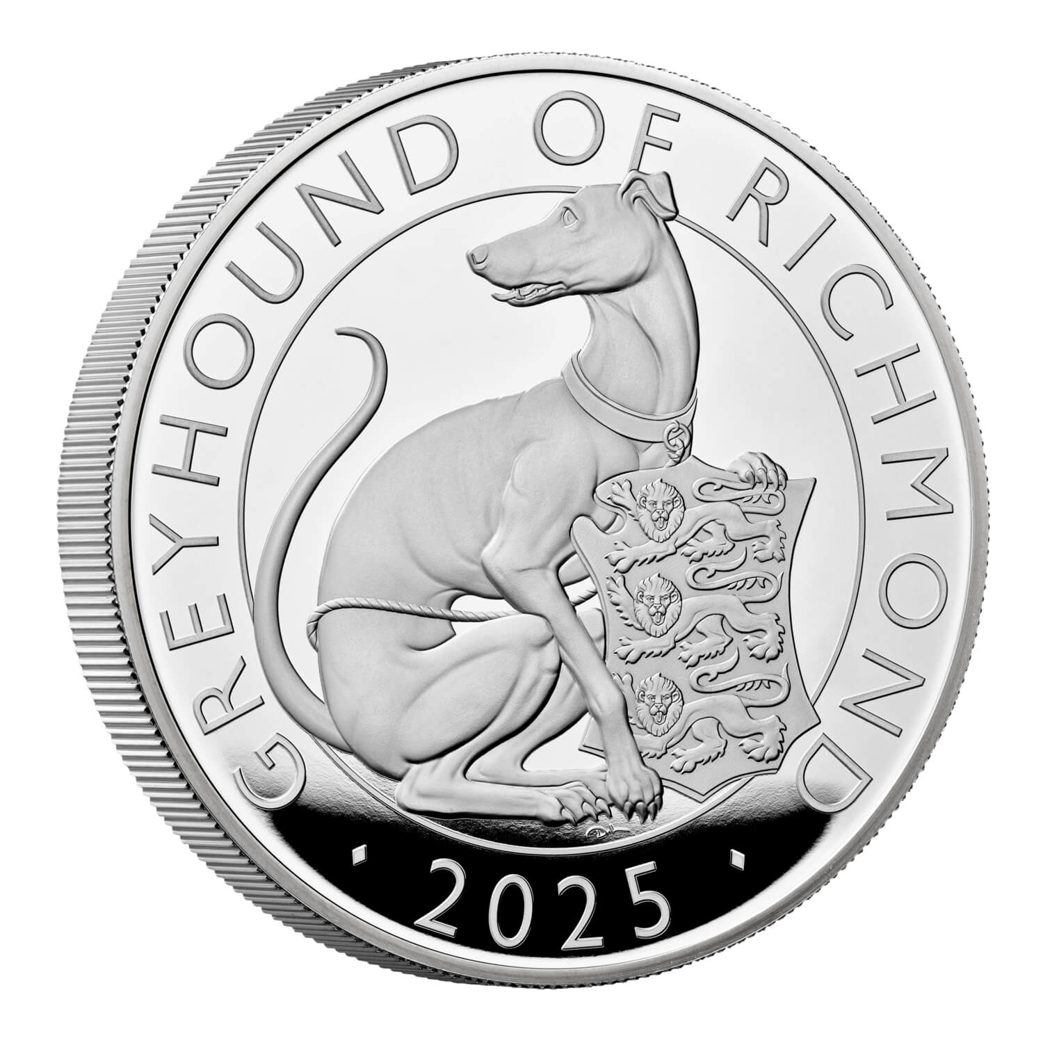 The Royal Tudor Beasts The Greyhound of Richmond 2025 UK 5oz