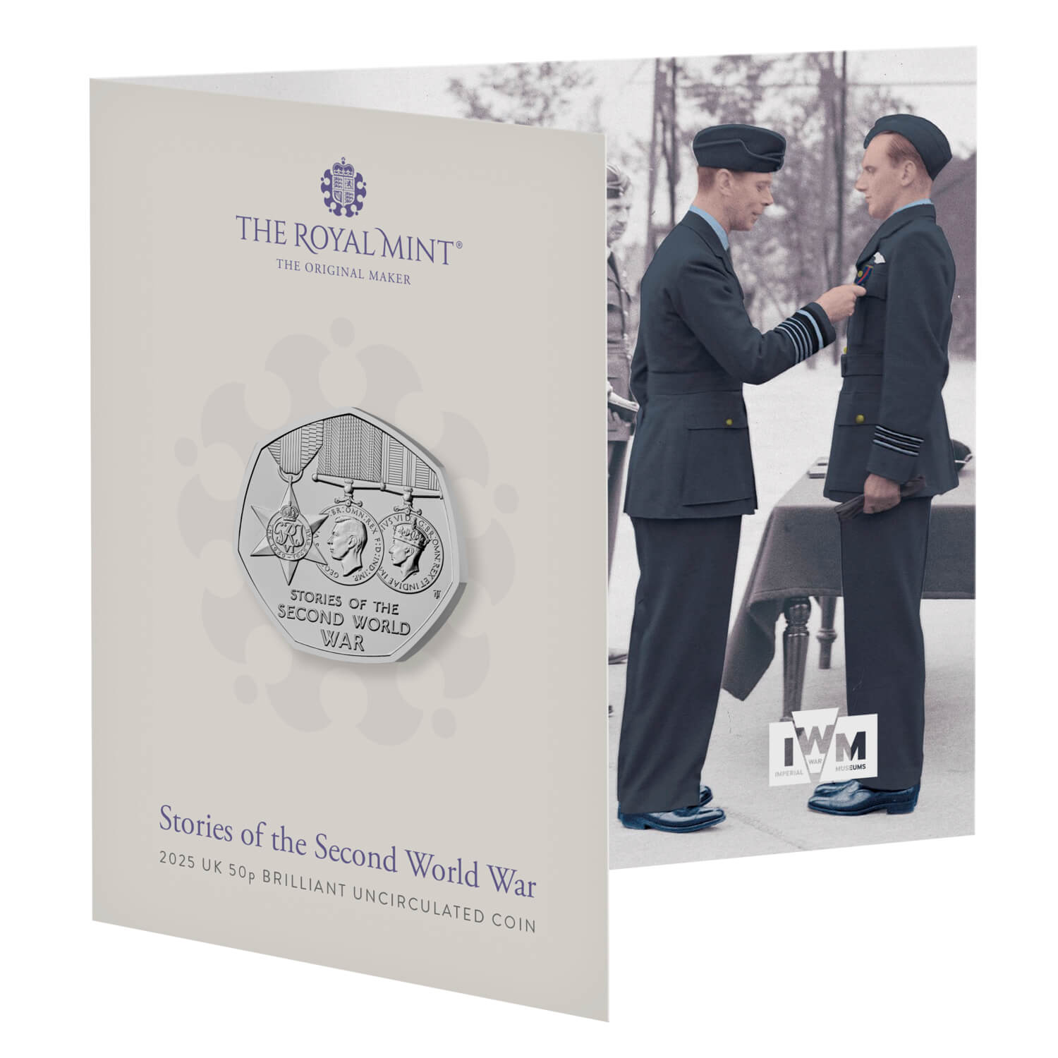 Stories of the Second World War 2025 UK 50p Brilliant Uncirculated Coin