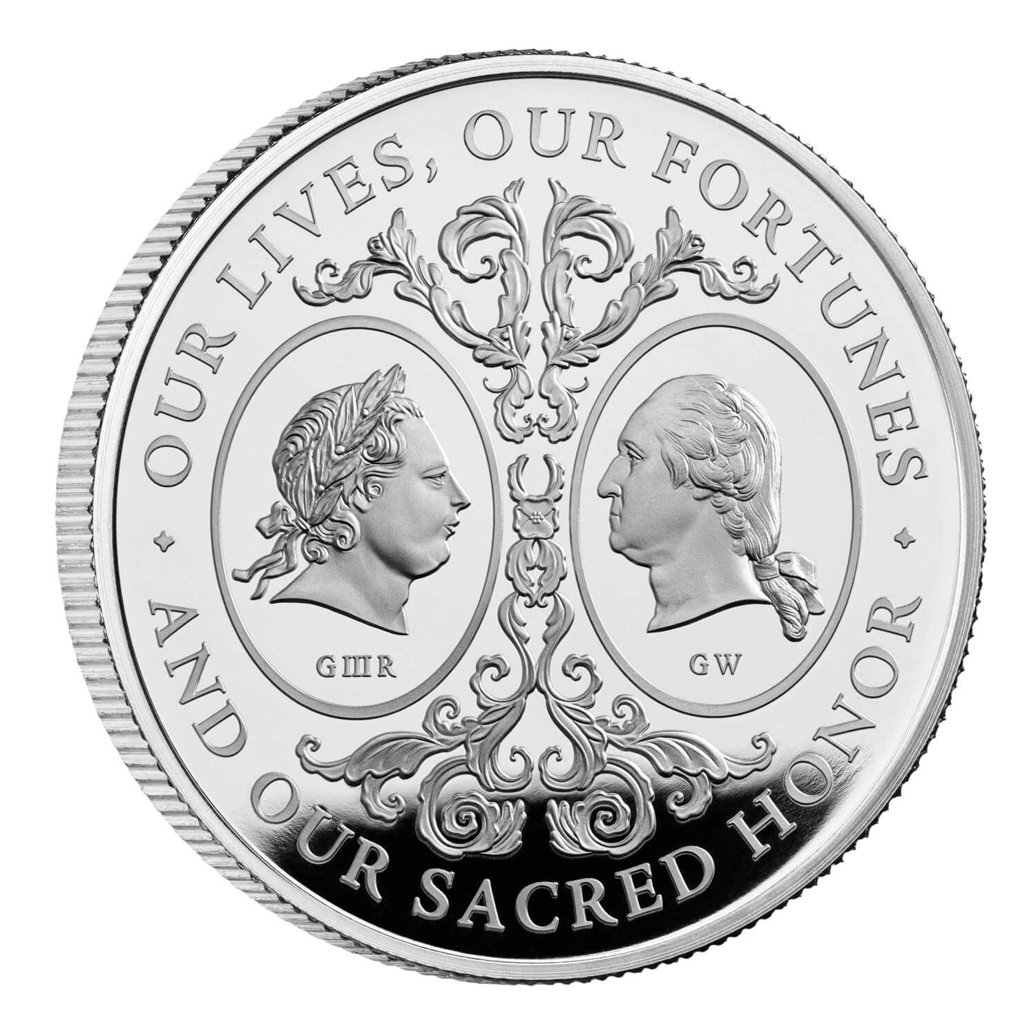 The Two Georges 2025 UK 1oz Silver Proof Coin - 2025 Royal Mint Release