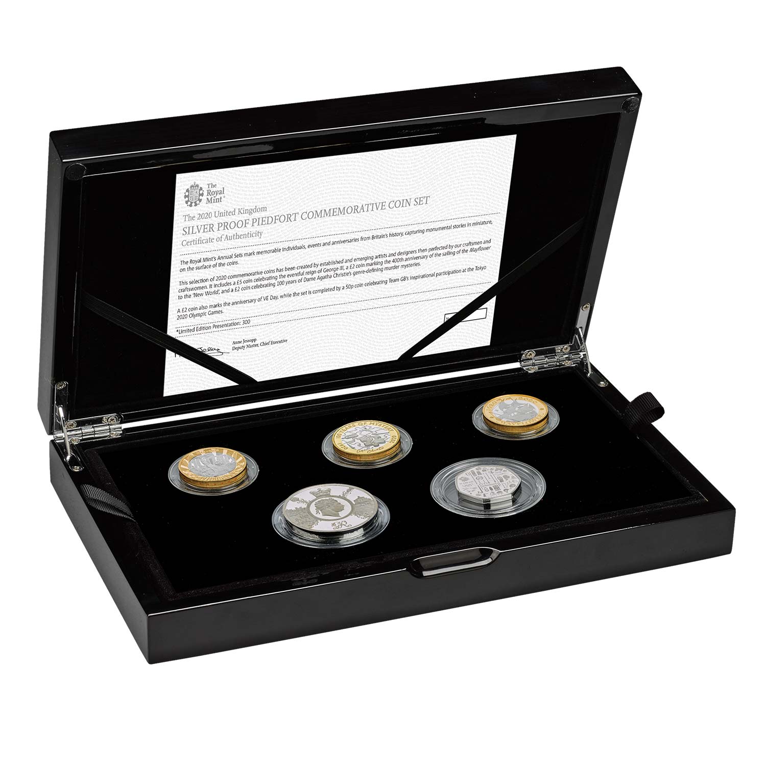The 2020 United Kingdom Silver Proof Piedfort Coin Set | The Royal