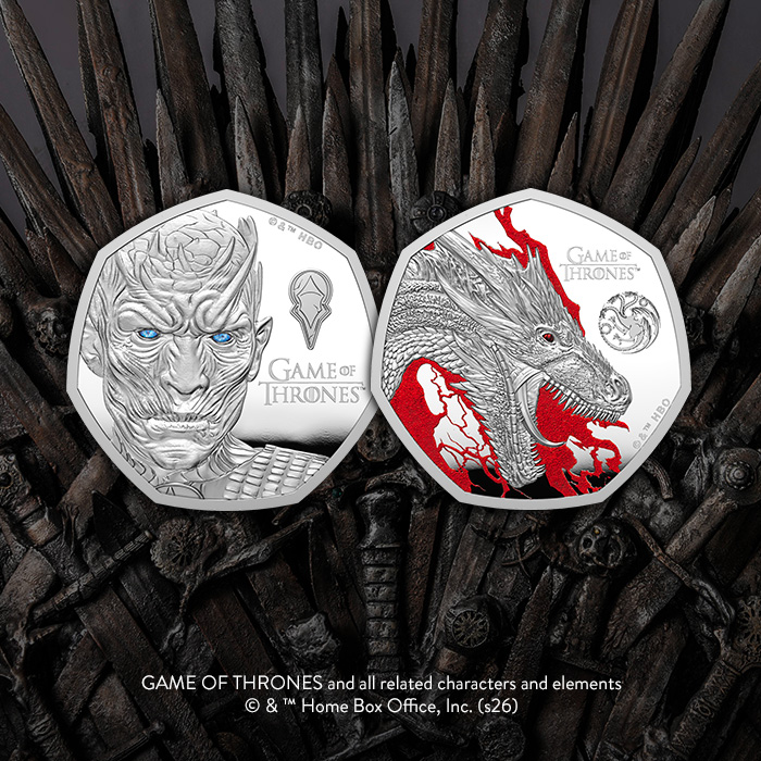 The Royal Mint Marks 15 Years of Game of Thrones with Ice and Fire Coin Collection