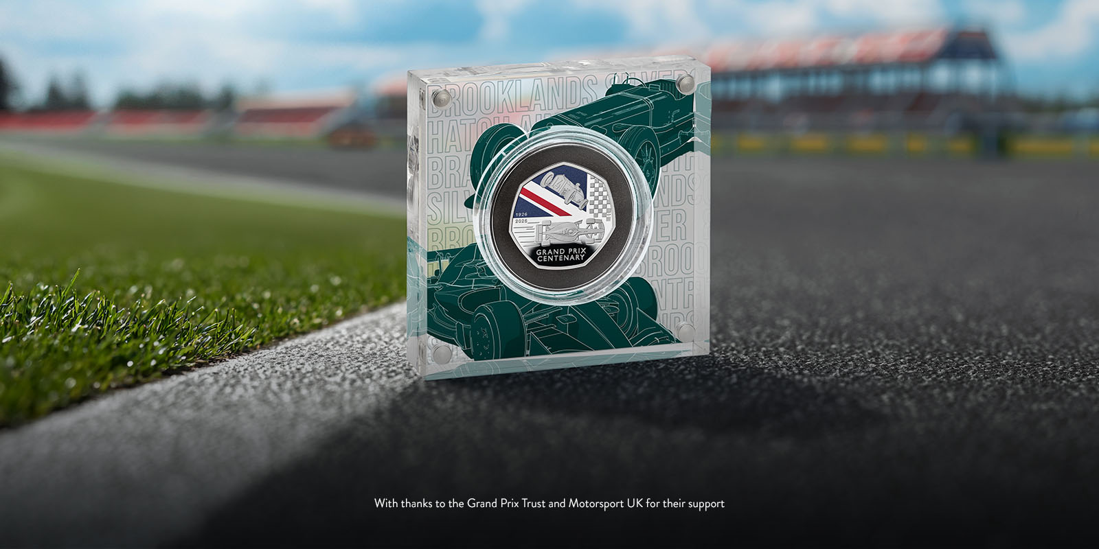 Win a 100 Years of the Grand Prix in Britain Silver Coin