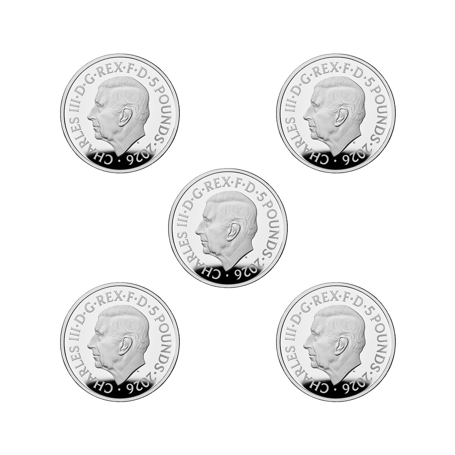 Portraits of a Queen – Elizabeth II 2026 UK £5 Silver Proof Five