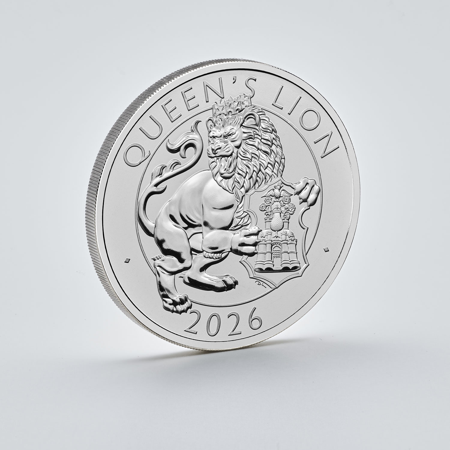 The Royal Tudor Beasts The Queen's Lion 2026 UK £5 Brilliant