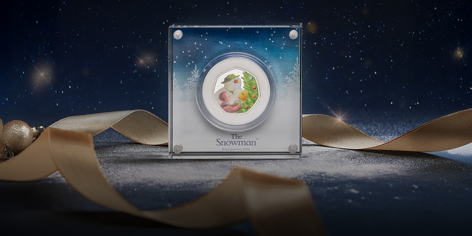 Win The Snowman™ 2026 UK Silver Proof Colour Coin