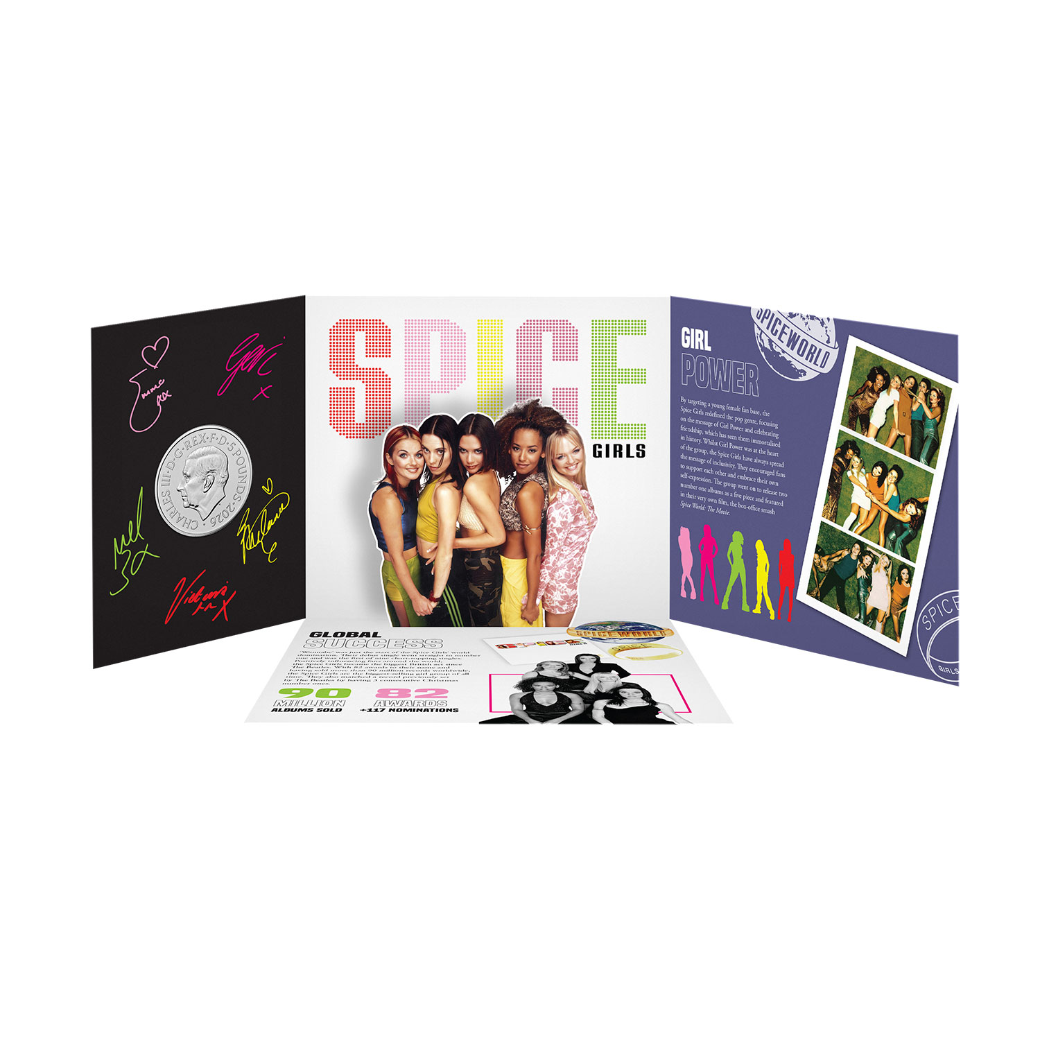 The Spice Girls 2026 UK £5 Brilliant Uncirculated Colour Coin - Sporty Spice
