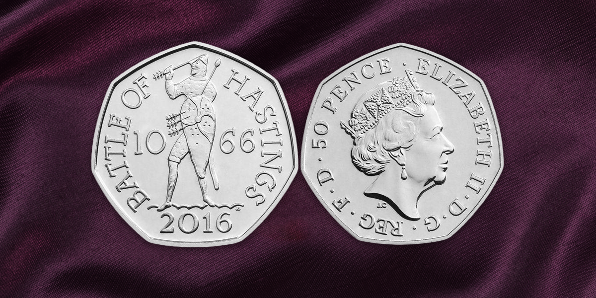 Battle of Hastings 2016 50p