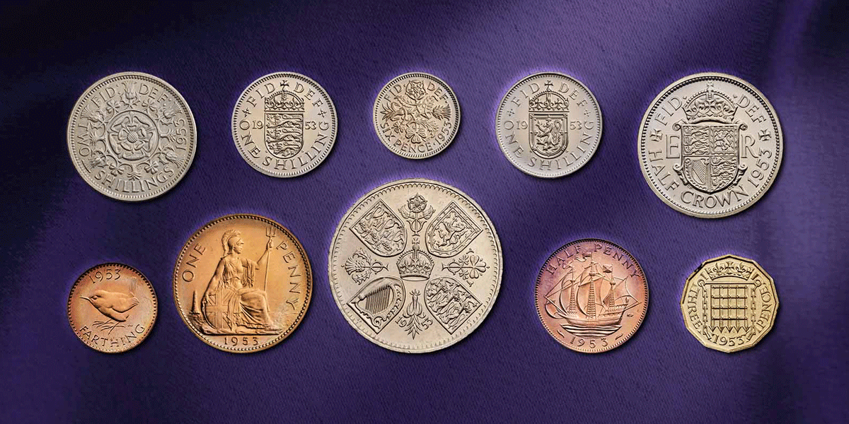 Queen Elizabeth II First Coins