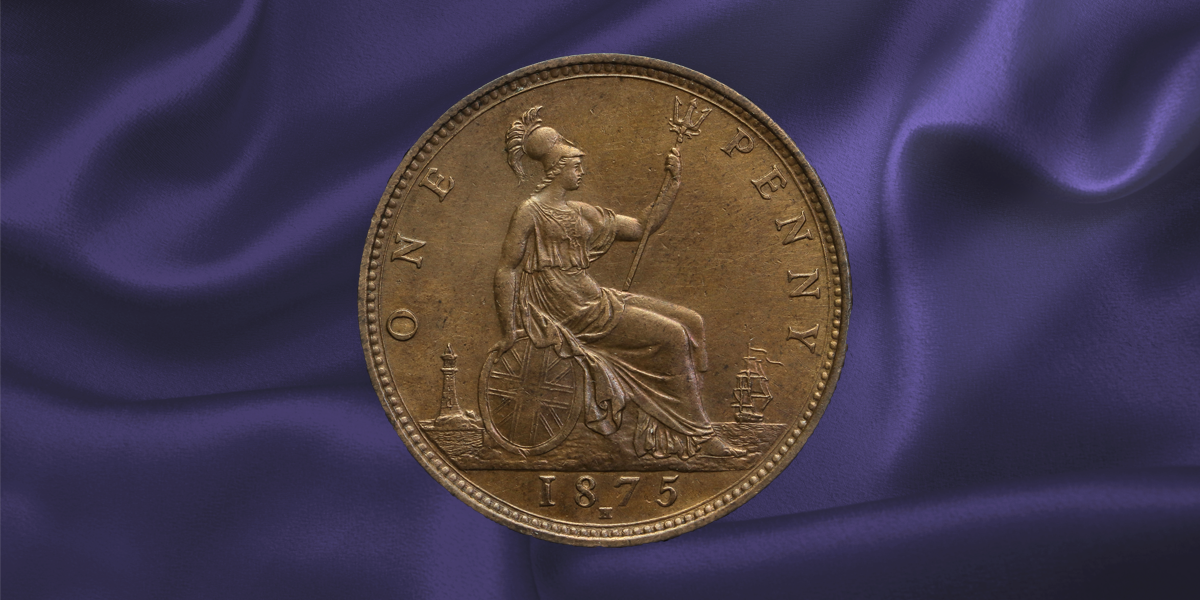 1875 H Penny