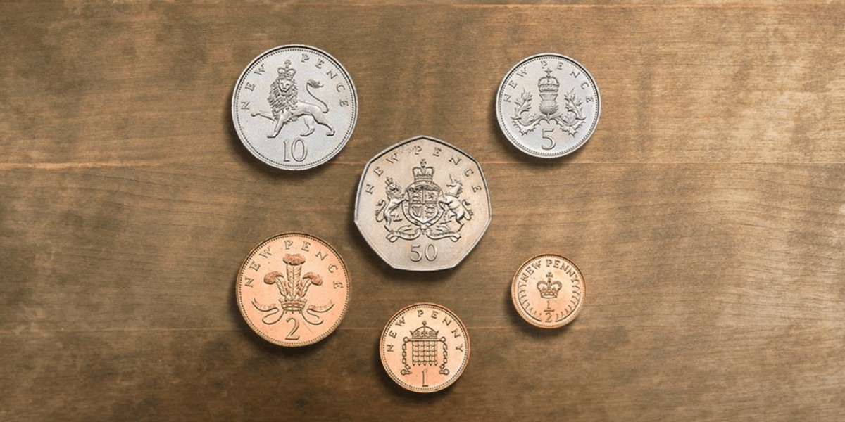 first decimal coins