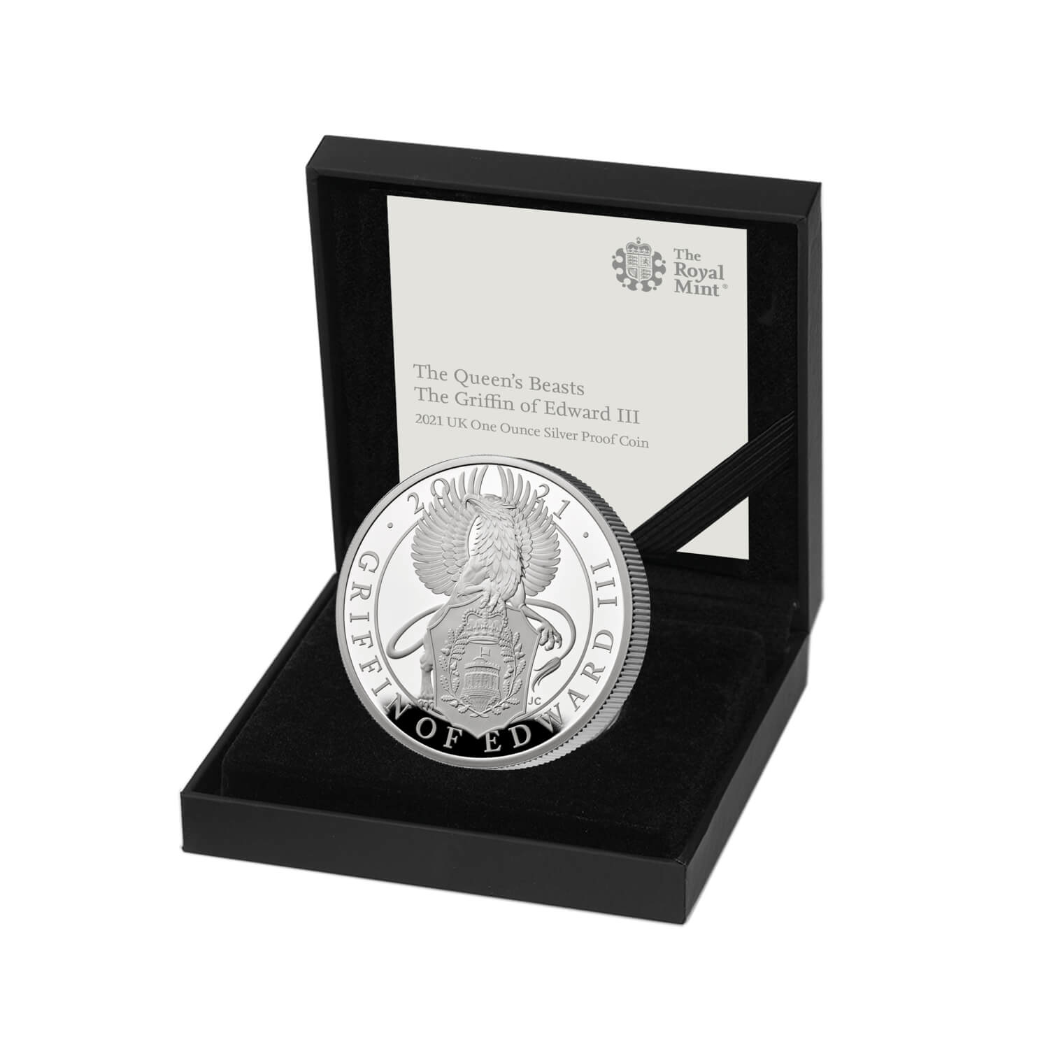 Griffin of Edward III 2021 UK 1oz Silver Proof Coin | The Royal Mint