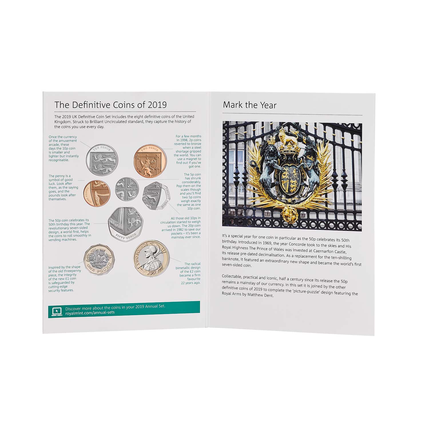 The 2019 United Kingdom Definitive BU Coin Set | The Royal Mint