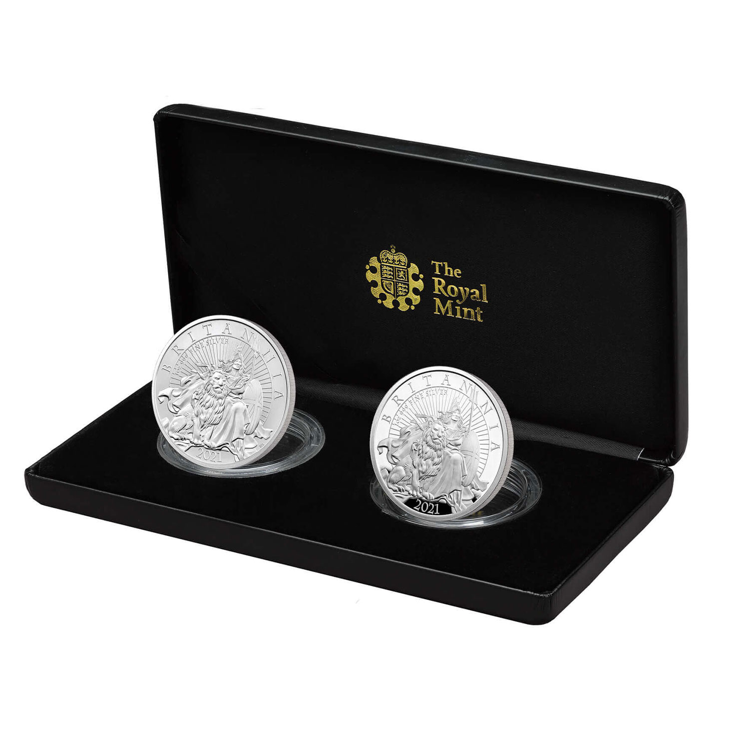 The Britannia 2021 UK Two-Coin Silver Proof Set | The Royal Mint