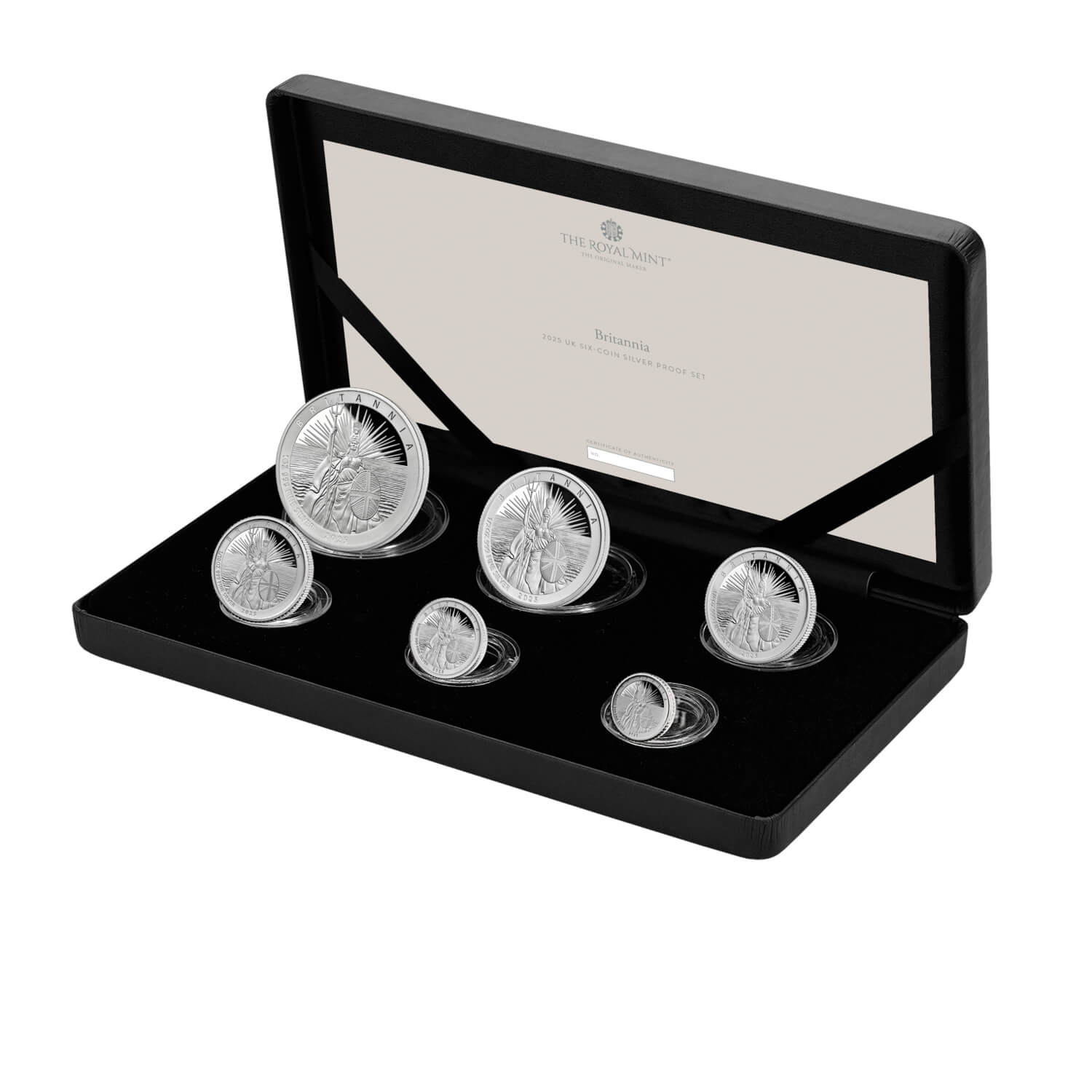 2025 Britannia UK Six-Coin Silver Proof Set | The Royal Mint
