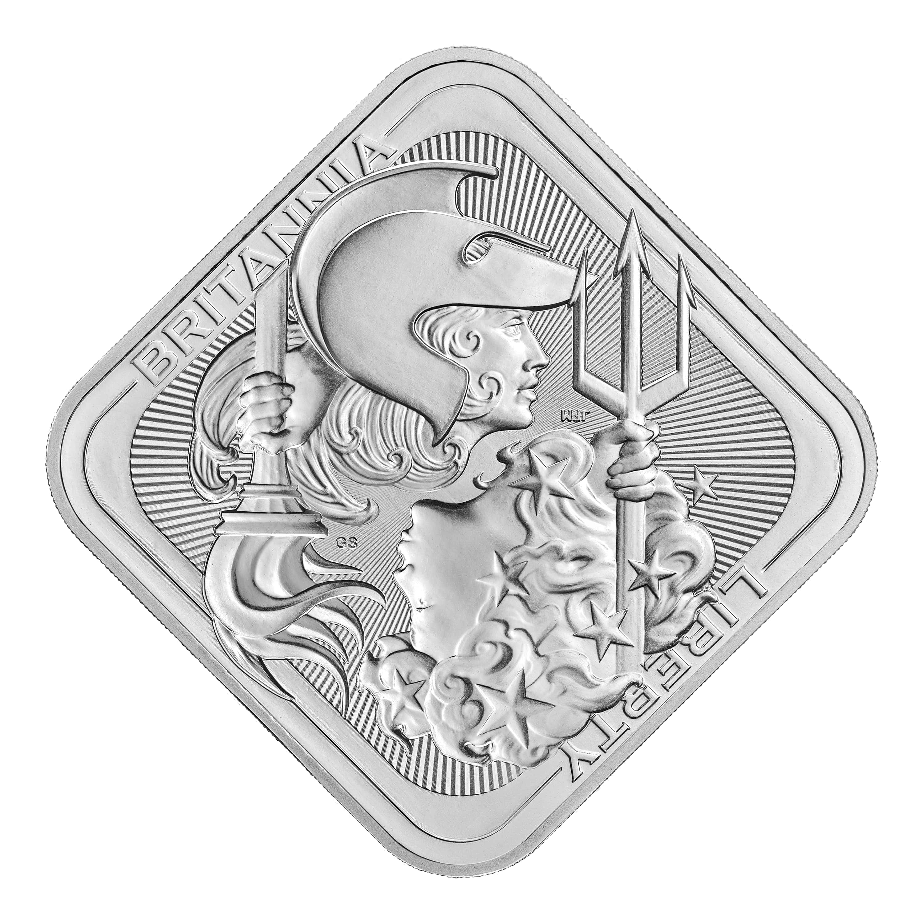 Britannia and Liberty 10oz Silver Bullion Bar Britannia and Liberty 10oz Silver Bullion Bar