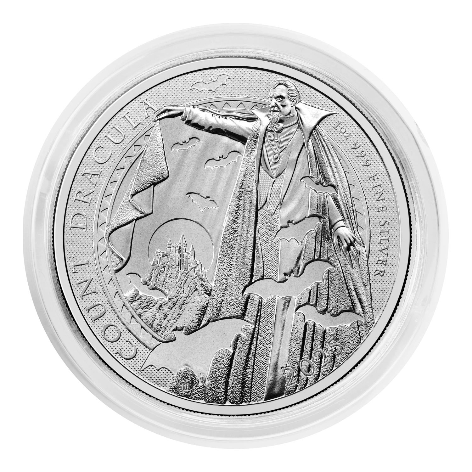 Count Dracula 2025 1oz Silver Bullion Coin Count Dracula 2025 1oz Silver Bullion Coin
