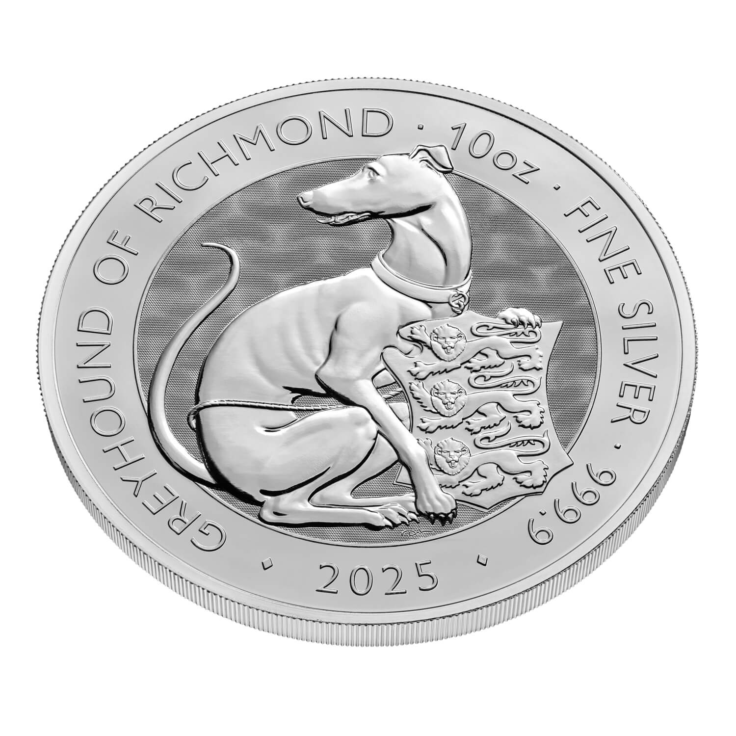 NGC MS69DPL 2025 英国5PD グレイハウンド・オブ・リッチモンド The Royal Tudor Beasts 2025 Greyhound of Richmond 10oz Silver