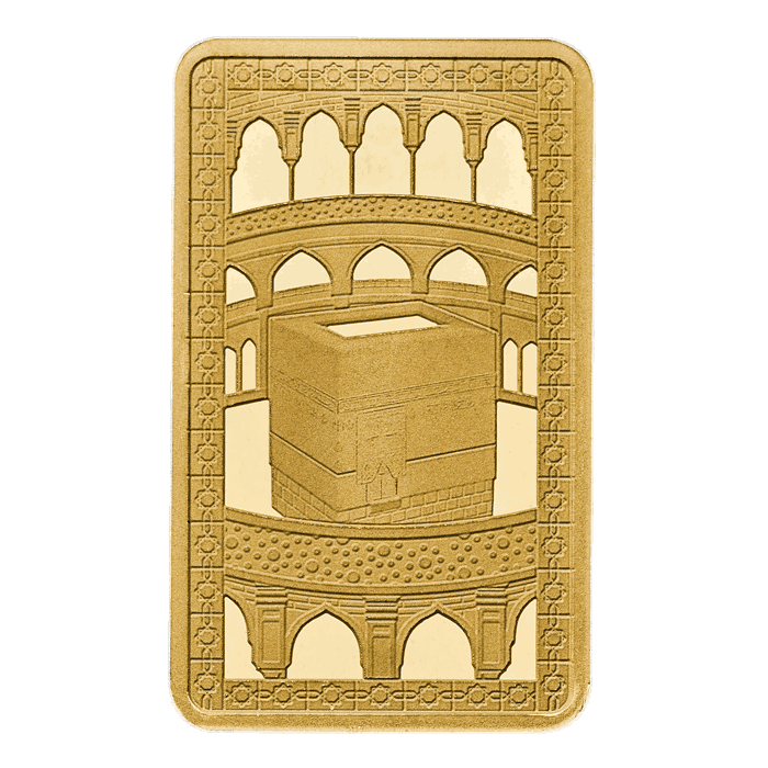 Kaaba 1g Gold Bullion Minted Bar