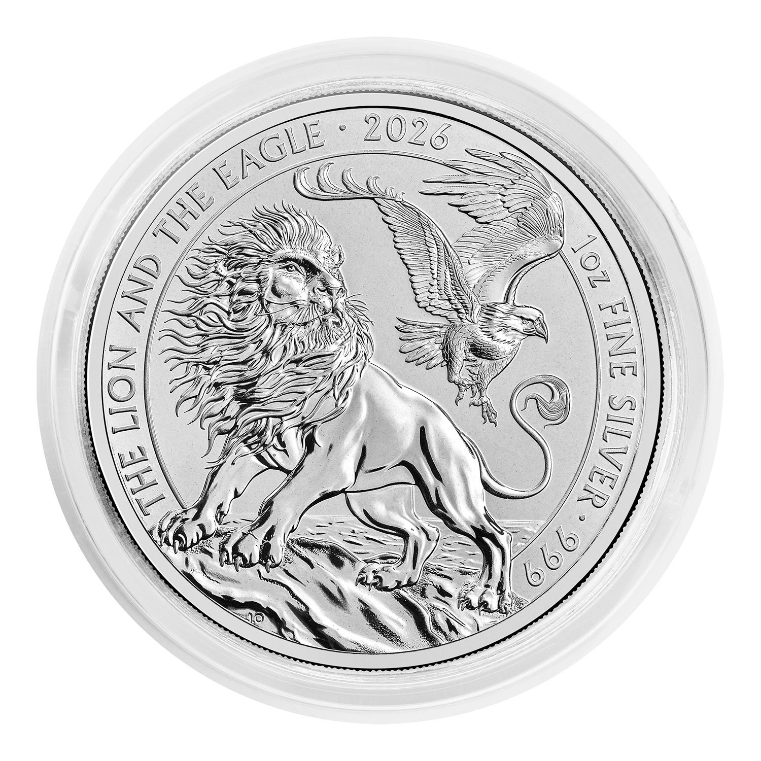 The Lion and the Eagle 2026 1oz Silver Bullion Coin - 2025 Royal Mint Release