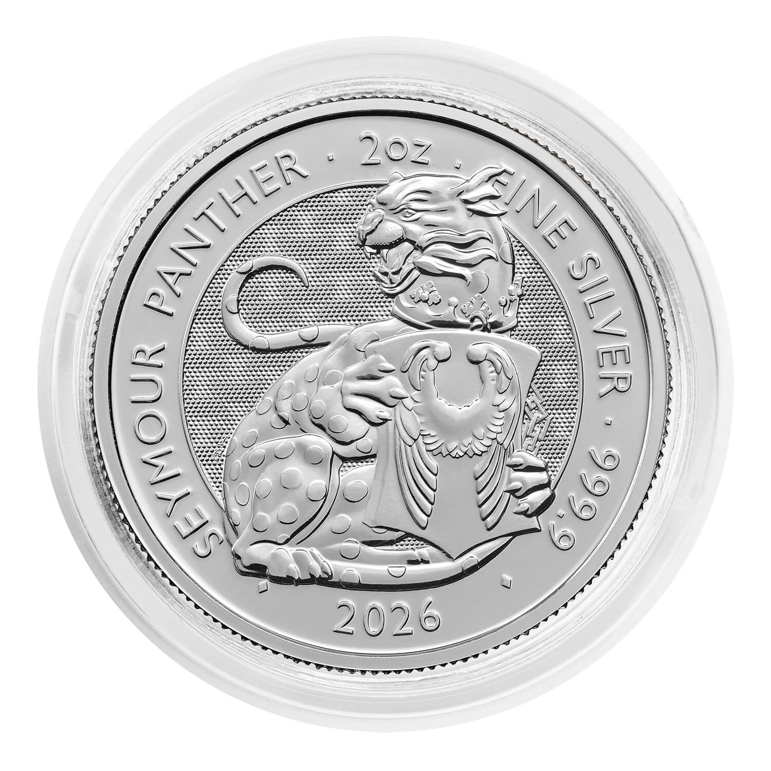 Queen's Beasts White Lion of Mortimer 2oz Silver Bullion | Royal Mint