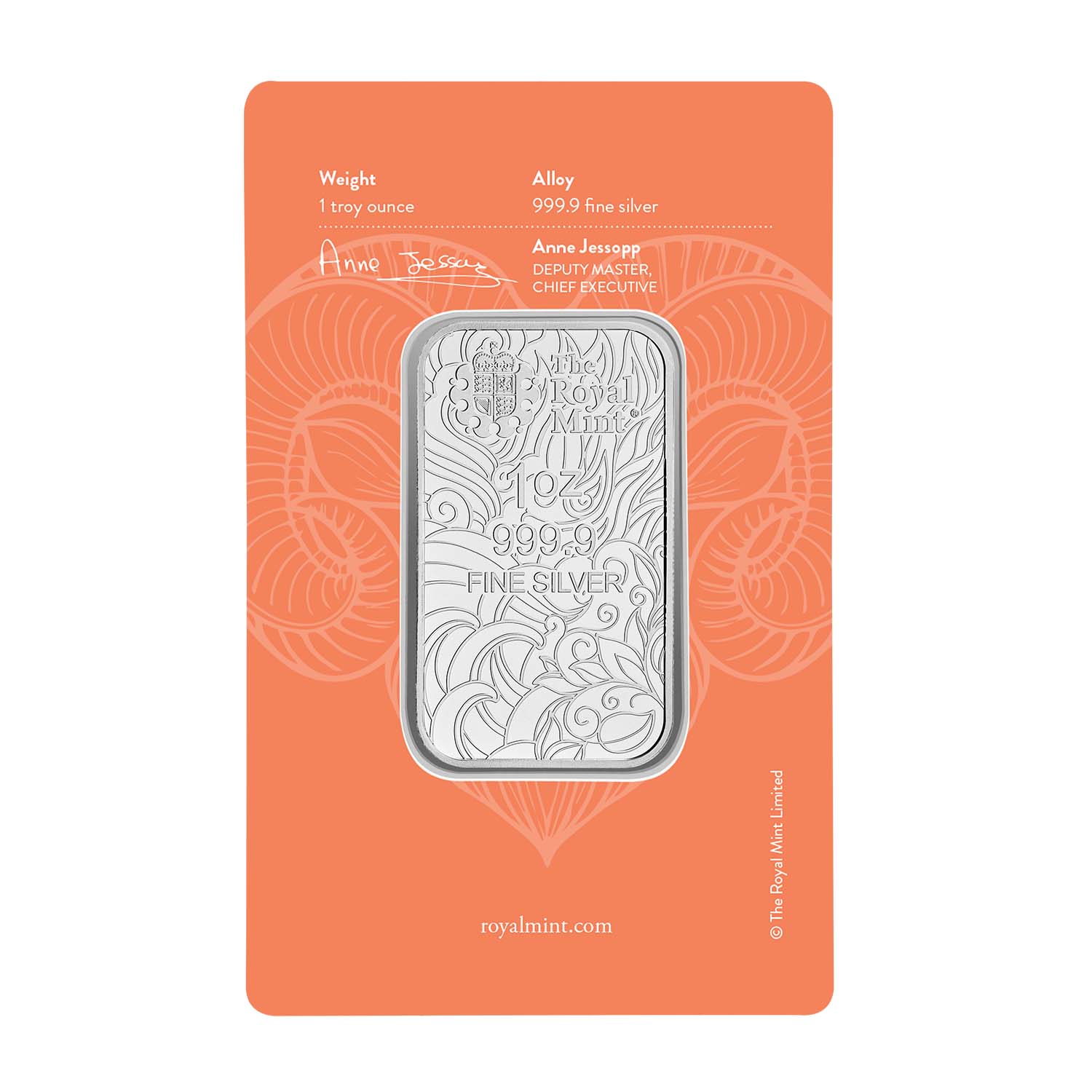 イギリス SILVER PLATED On Copper 21cm トレイ Zodiac Aries 1oz Silver Bullion Minted Bar
