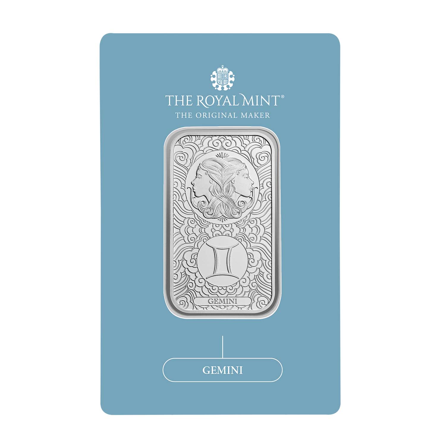 Zodiac Gemini 1oz Silver Bullion Minted Bar