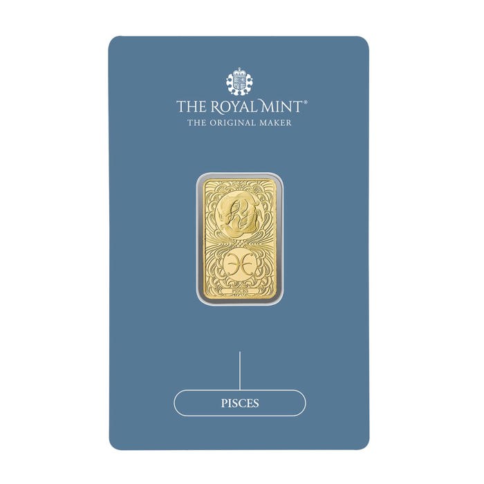 Zodiac Pisces 5g Gold Bullion Minted Bar