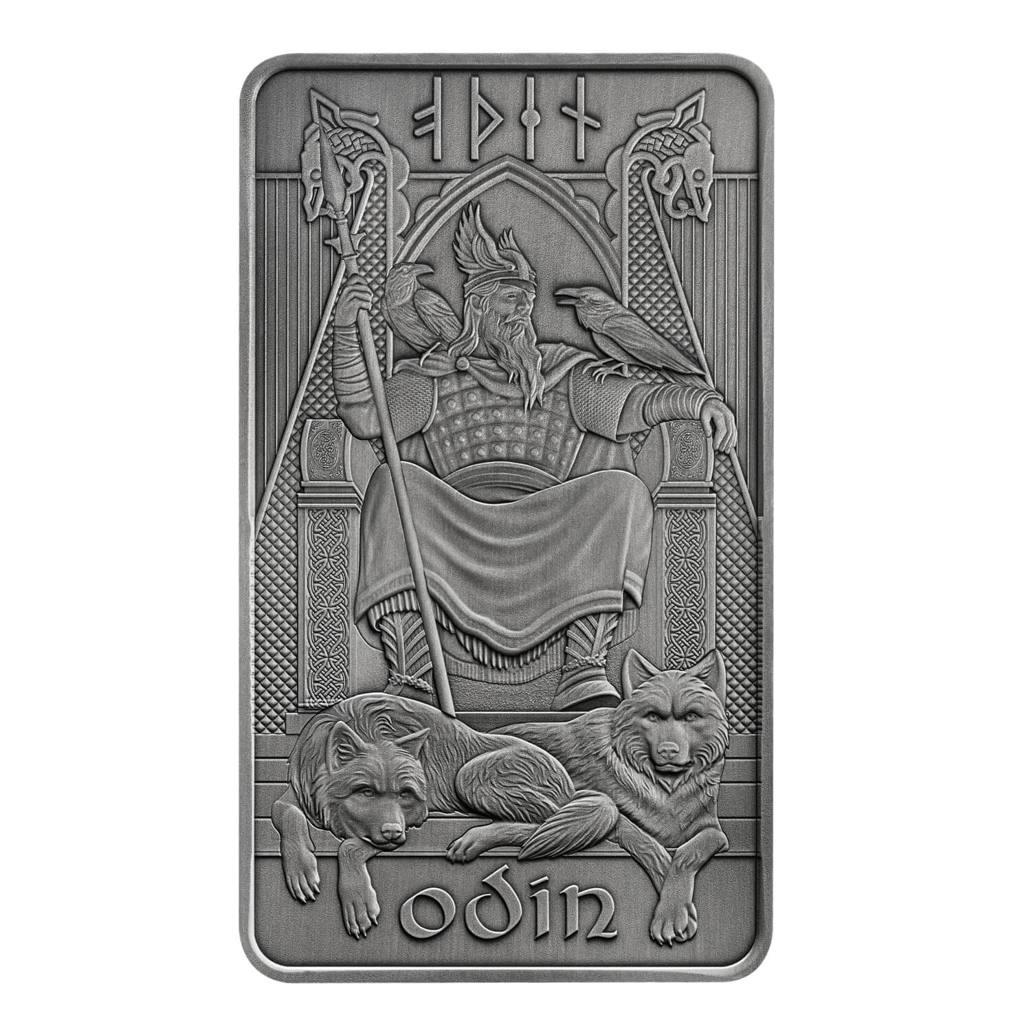 Odin 10oz Antiqued Silver Minted Bullion Bar | The Royal Mint