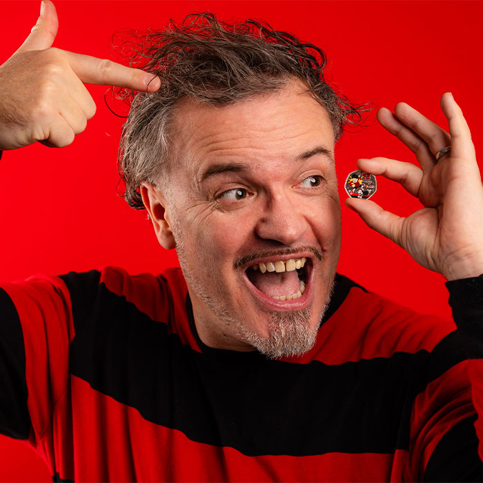 MISCHIEF MINTED! DENNIS THE MENACE MAKES HIS MARK ON A 50P