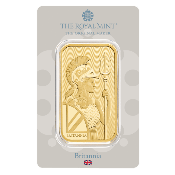 Britannia 50g Gold Bar Minted