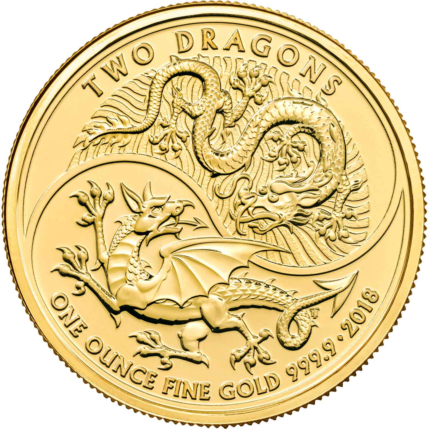 The 2018 Two Dragons – 1 oz Gold Bullion Coin